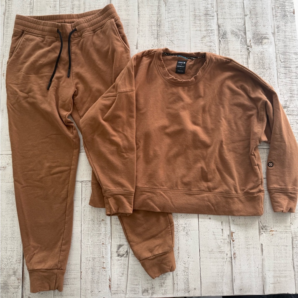 Stance Brown Track Pants & Joggers Set